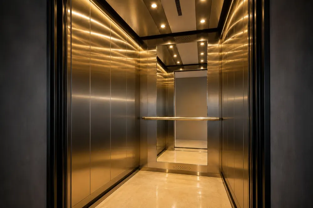 Cabine Essence em inox escovado